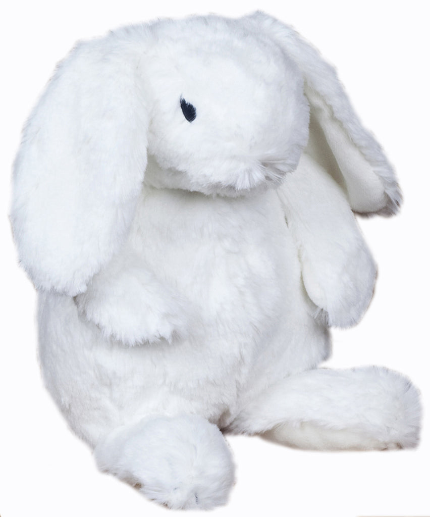 fluffy white rabbit toy