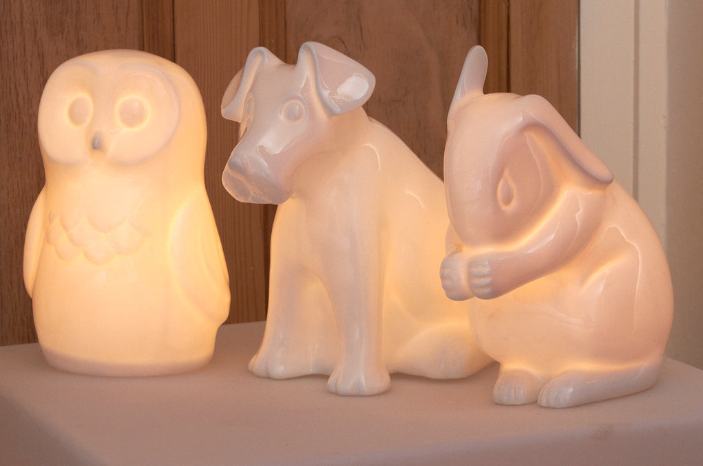 rabbit owl and dog lights for childrens