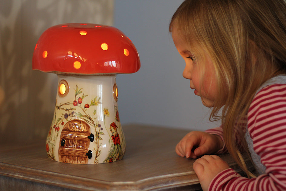 kids toadstool lamp nightlight for children